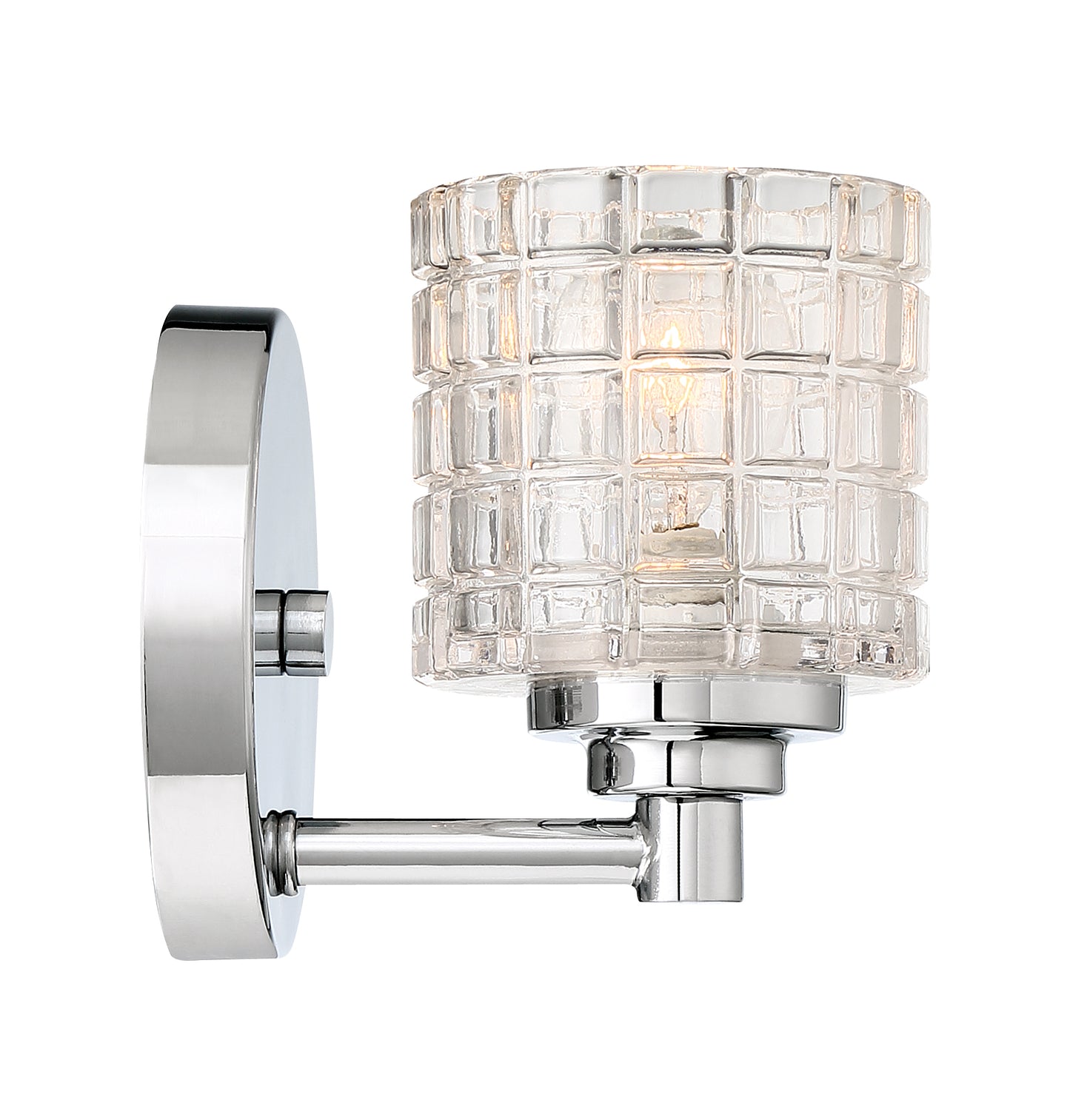 Votive - 1 Light Vanity with Clear Glass - Polished Nickel Finish