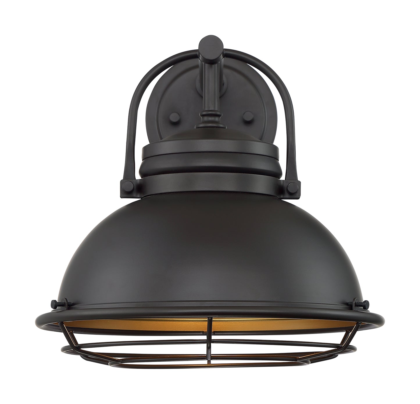 Upton - 1 Light Large Outdoor Wall Sconce with Dark Bronze - Gold Finish