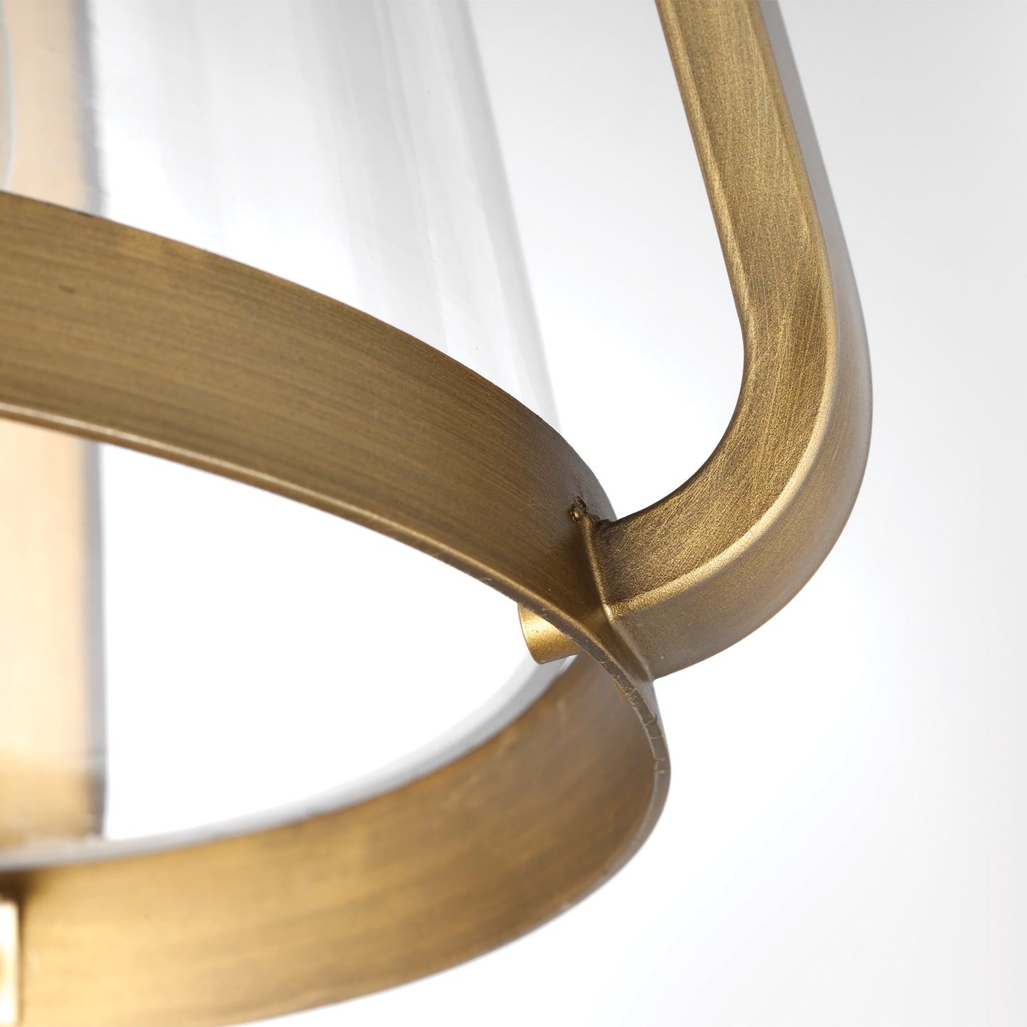 Everett - 1 Light Large Wall Sconce - Natural Brass with Clear Glass