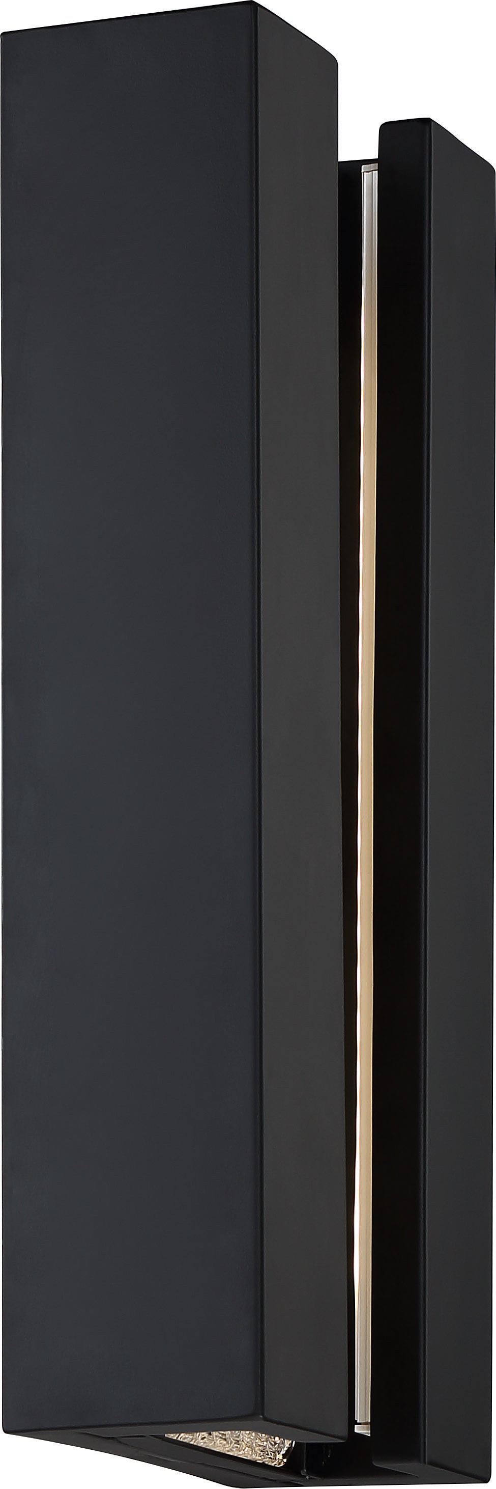Zorin - LED Wall Sconce with Crackle Glass - Aged Bronze Finish