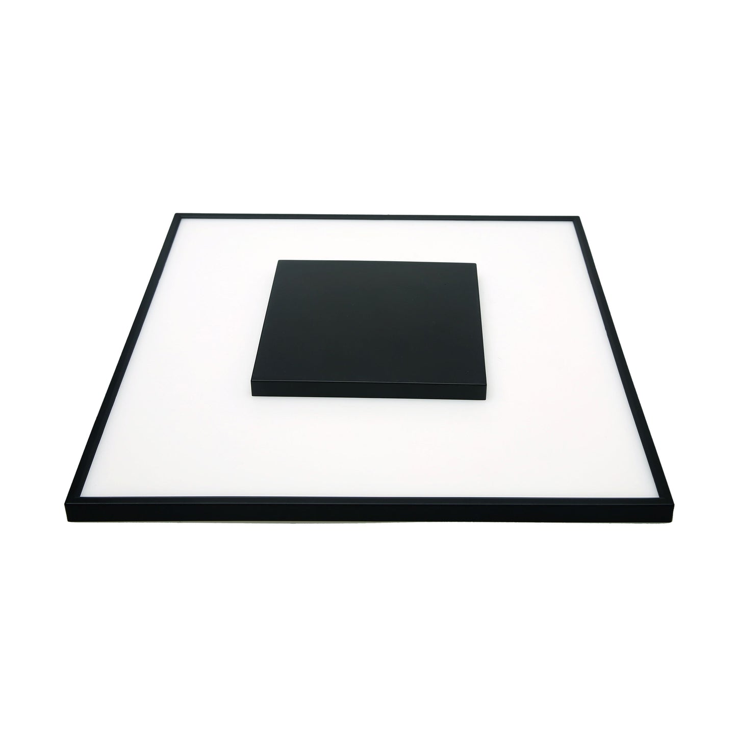 26W; 13" Flush Mount LED Fixture; Square Shape; Black Finish