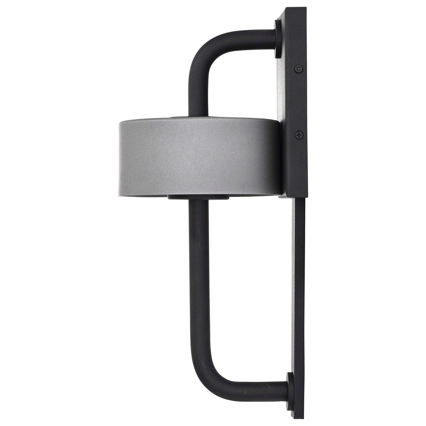 Overtop - 10W LED Medium Outdoor Wall Lantern with Matte Black & Silver