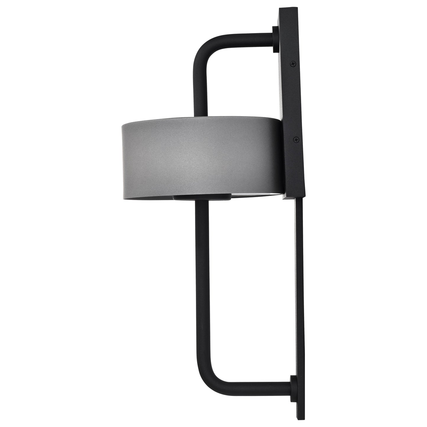 Overtop - 10W LED Large Outdoor Wall Lantern - Matte Black & Silver