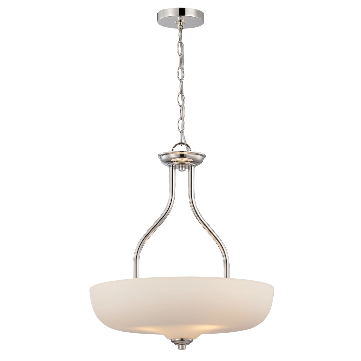 Kirk - 3 Light Pendant with Etched Opal Glass - LED Omni Included