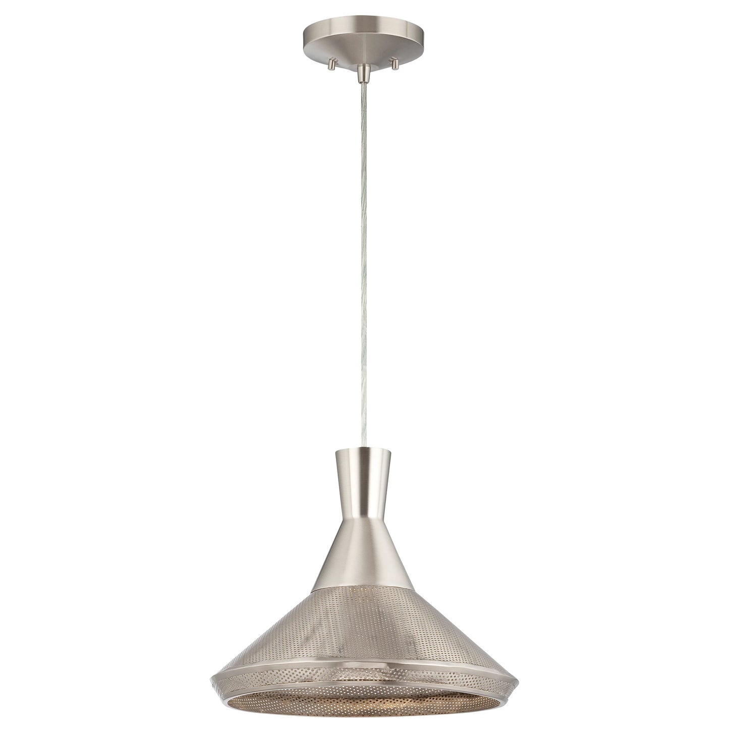 Luger - 1 Light Perforated Metal Shade Pendant with 14W LED PAR Lamp Included