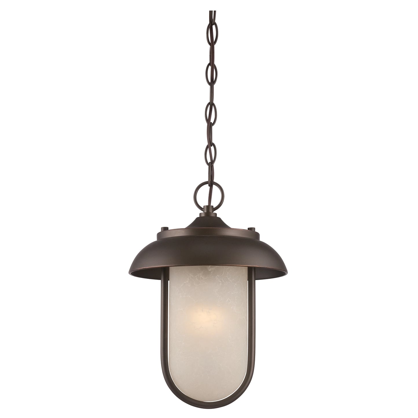 Tulsa - LED Outdoor Hanging with Satin Amber Glass
