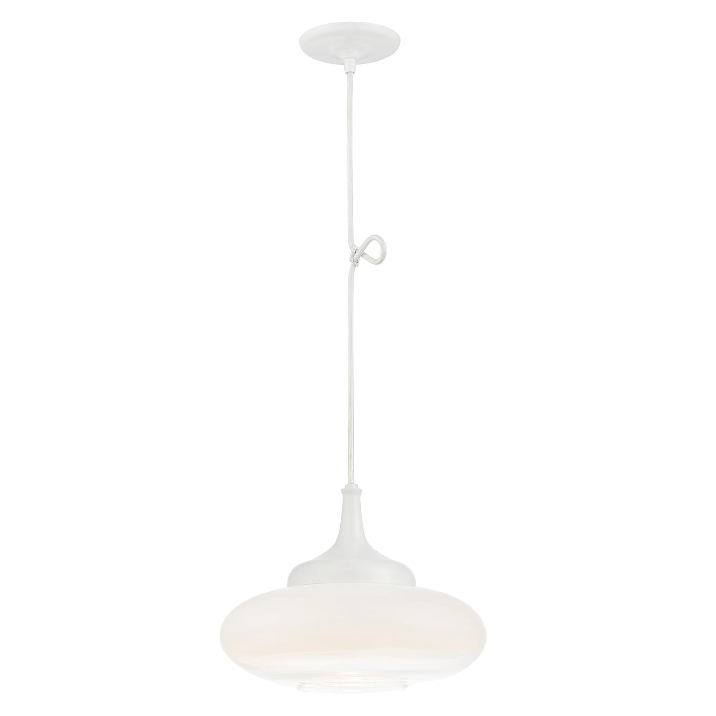 Constellation LED Mini Pendant with White to Clear Glass