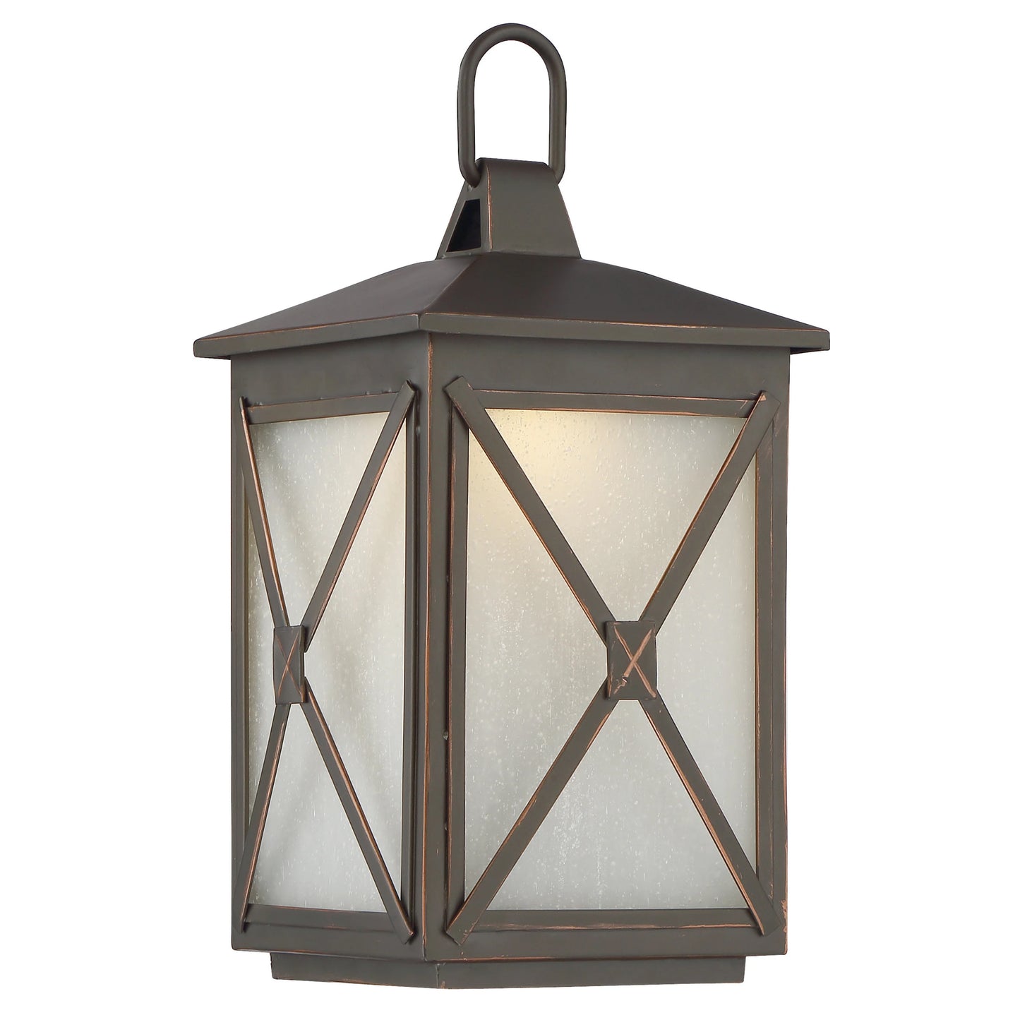 Roxton 6.5" Wall Lantern; Umber Bay Finish