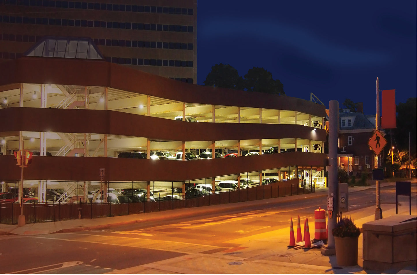 LED Canopy Fixture; 100W; CCT Selectable; Bronze Finish; 100-277 Volt