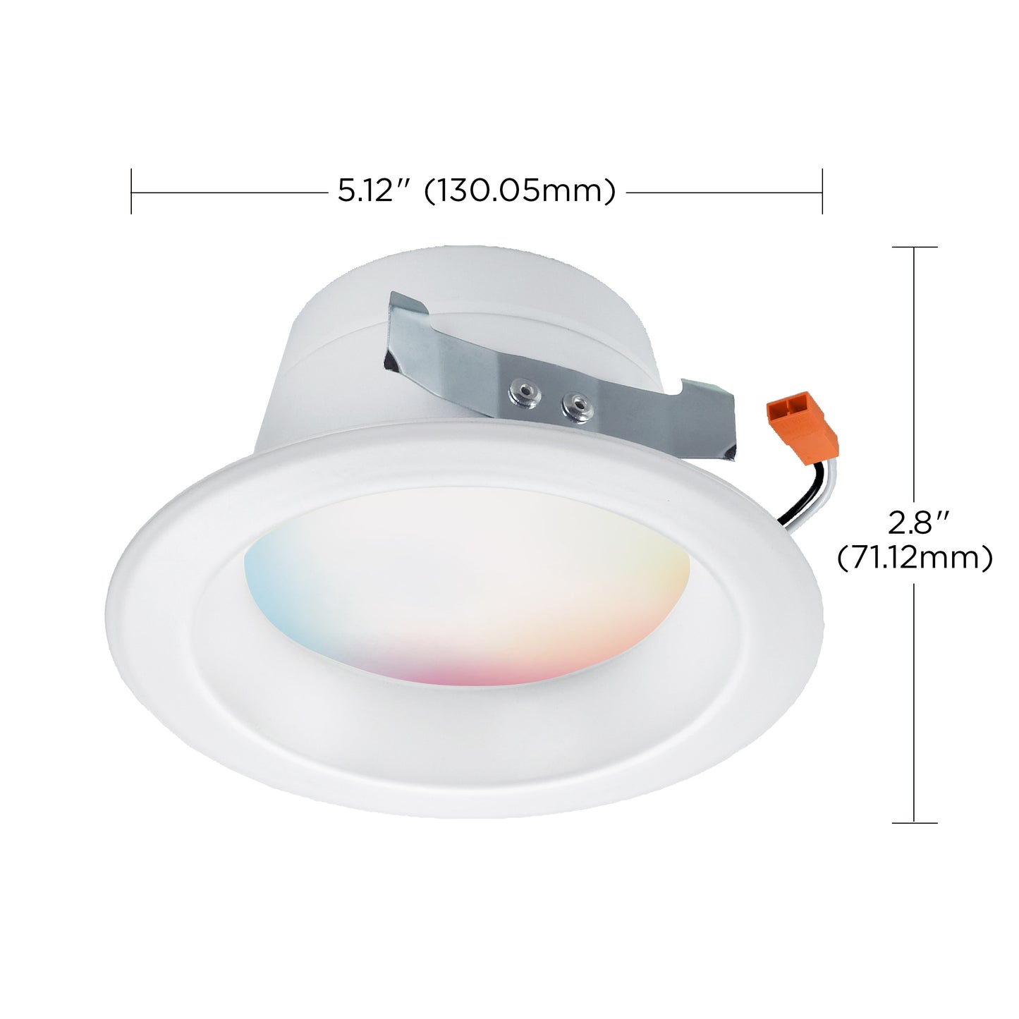 Starfish Retrofit 4" WiFi Smart LED, 8.7 Watt, RGBW & Tunable White Recessed Downlight