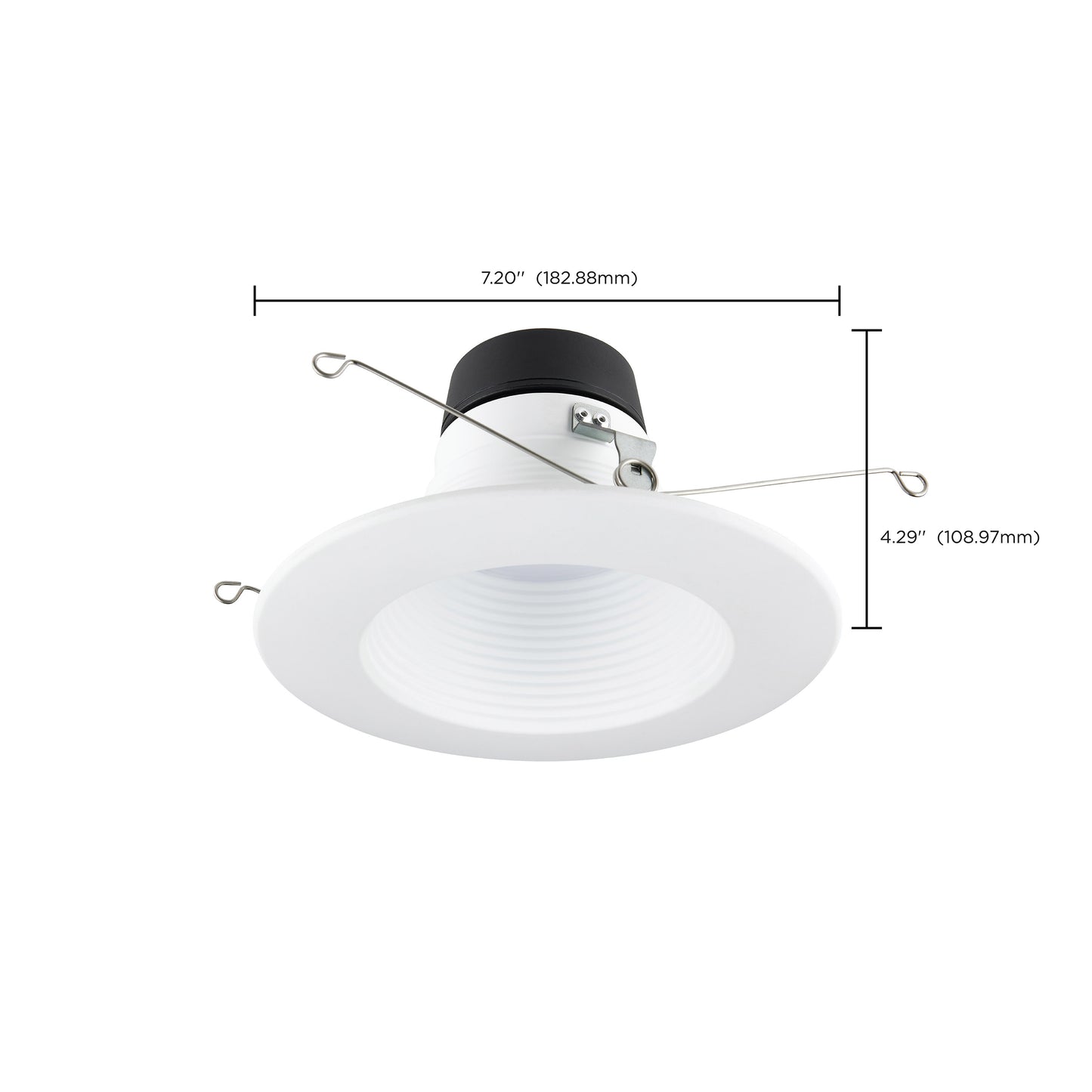 9W 6" Deep Baffle; CCT-Selectable Recessed LED Downlight