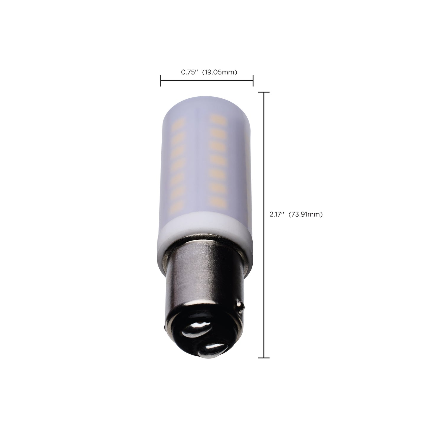 5 Watt T6 LED; Frost Finish; DC Base; 5000K; 120 Volt
