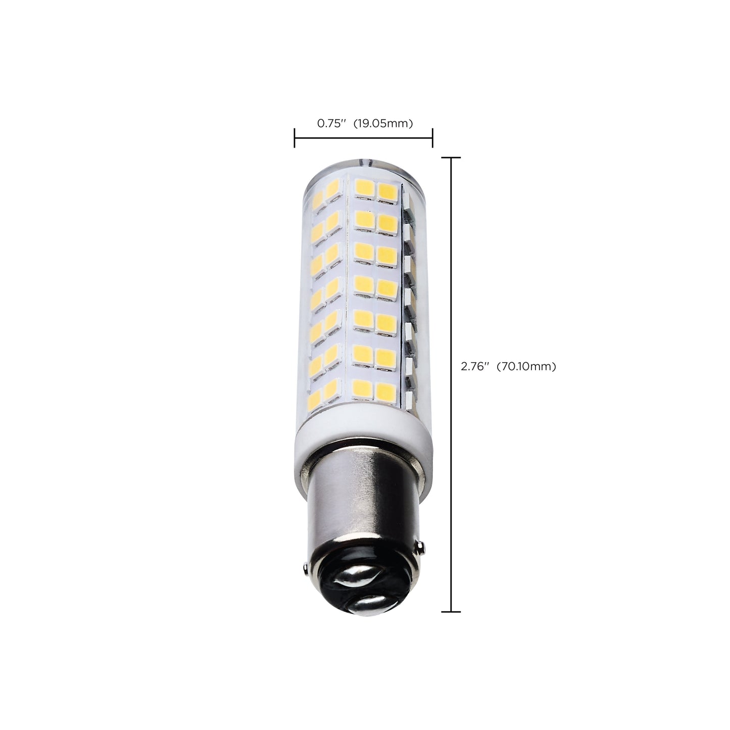 6.5 Watt T6 LED; Clear Finish; DC Base; 5000K; 120 Volt