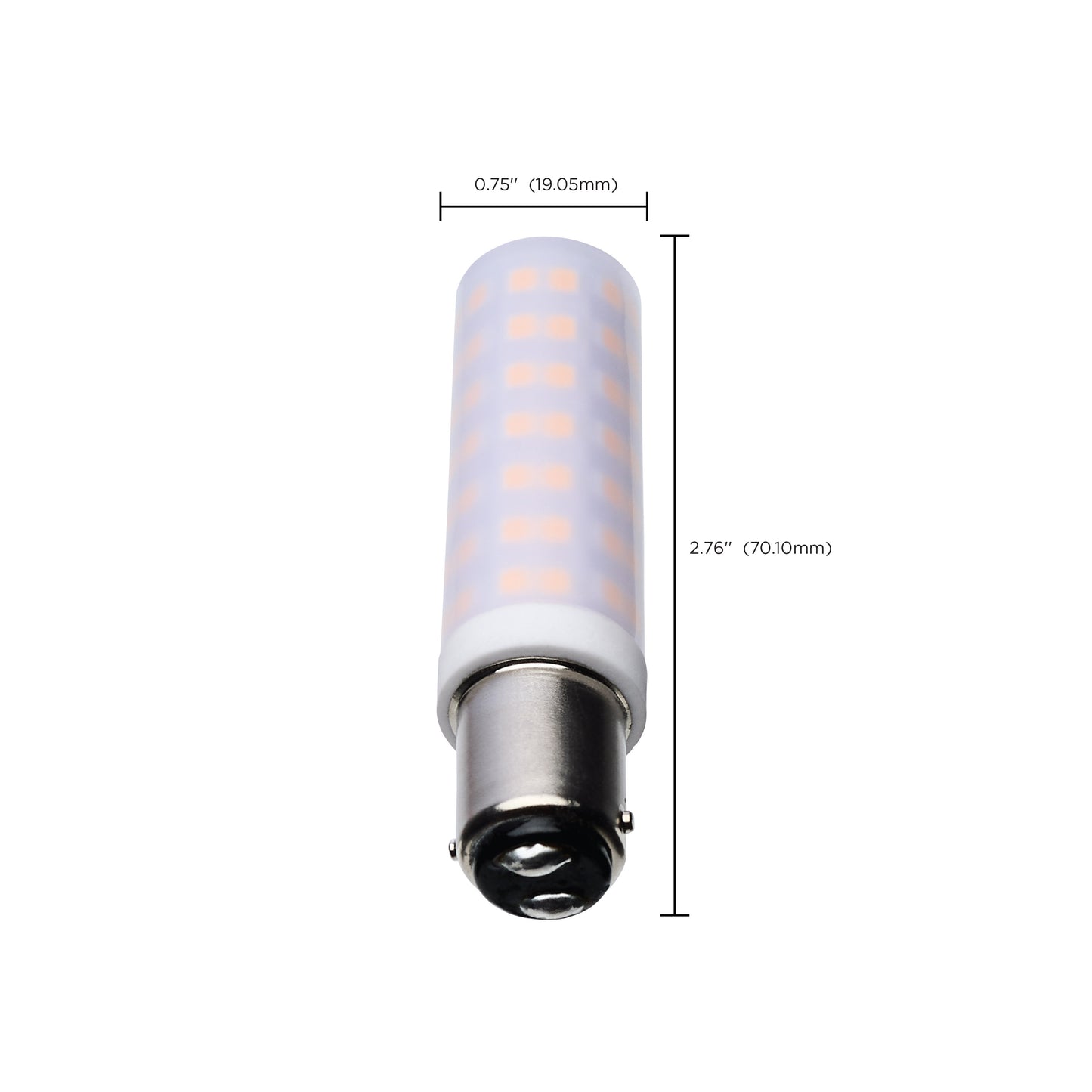 6.5 Watt T6 LED; Frost Finish; DC Base; 3000K; 120 Volt