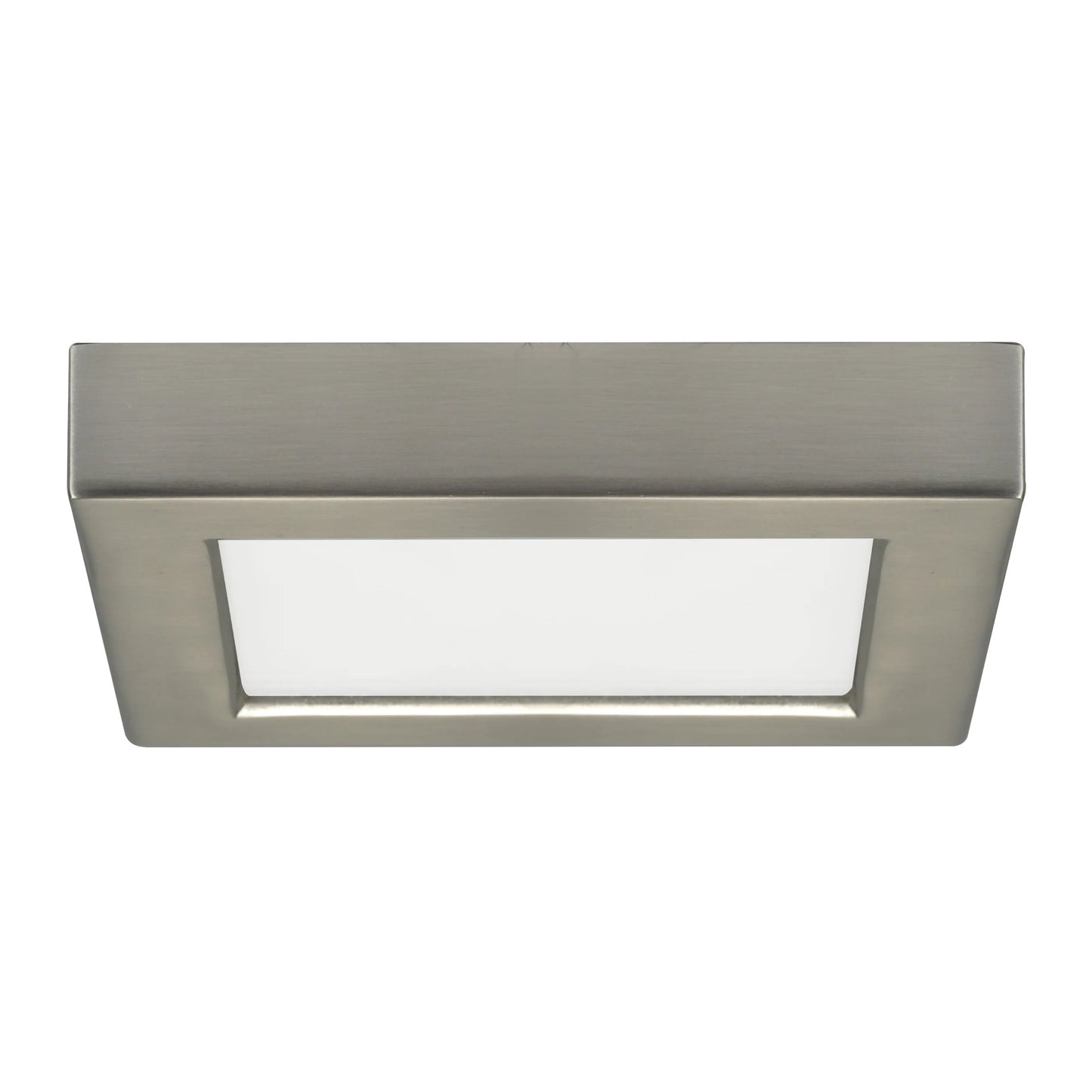Blink - 10.5W- 5.5" Surface Mount LED - 3000K- Square Shape - Brushed Nickel Finish - 120V