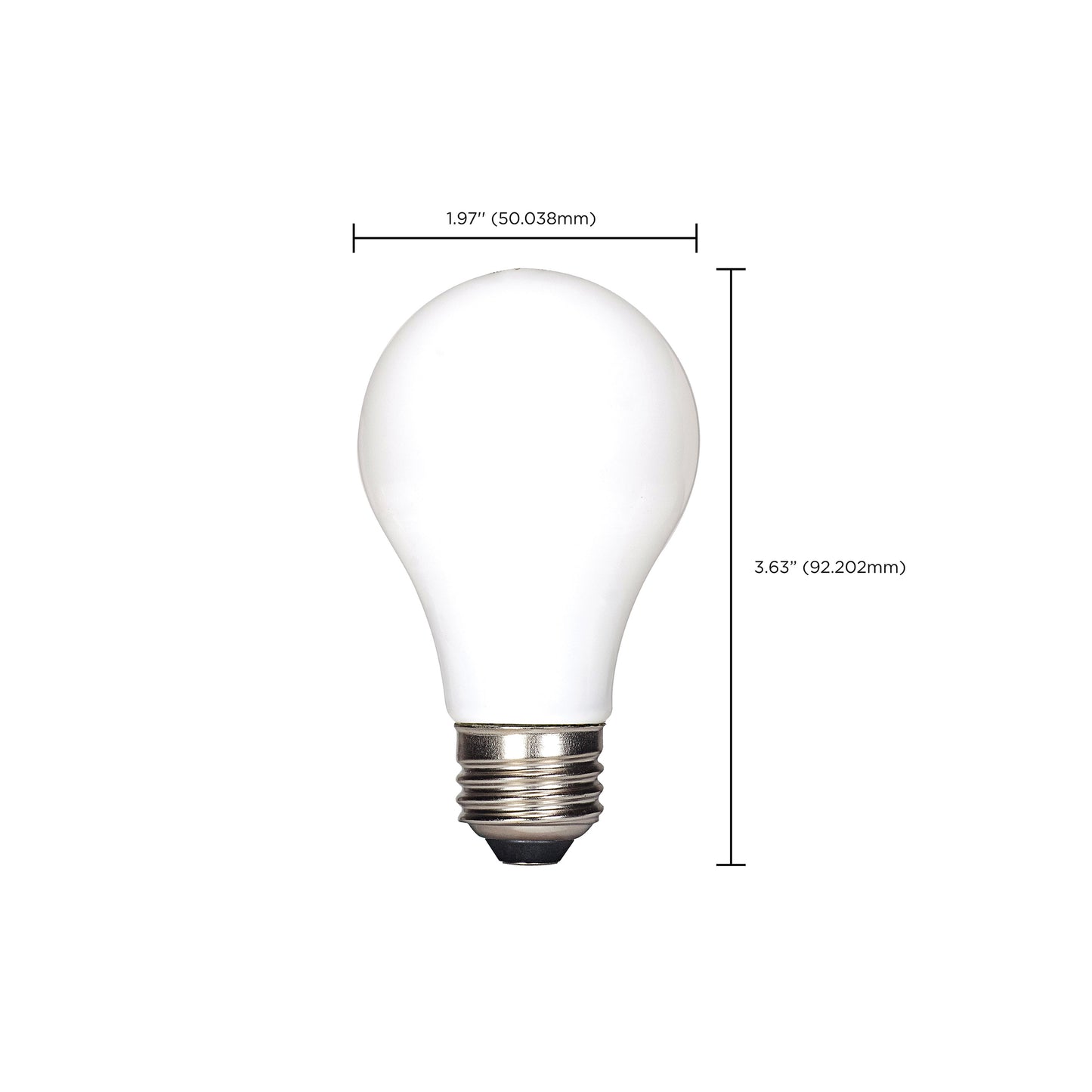 5 Watt A15 LED Filament; White; Medium base; 2700K; 120 Volt; 2-Card