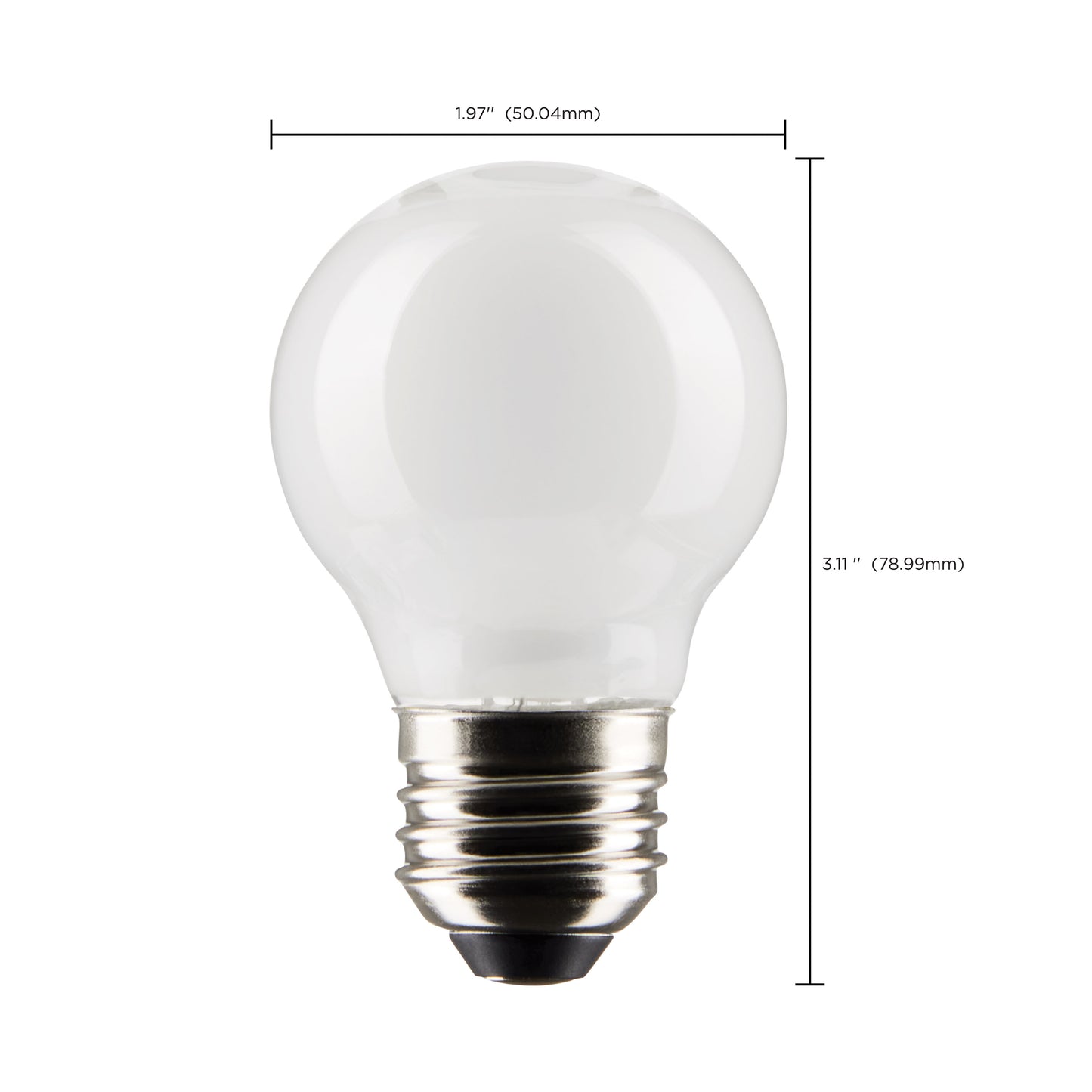 4.5 Watt G16.5 LED Filament; White; Medium Base; 5000K; 120 Volt; 2-Card