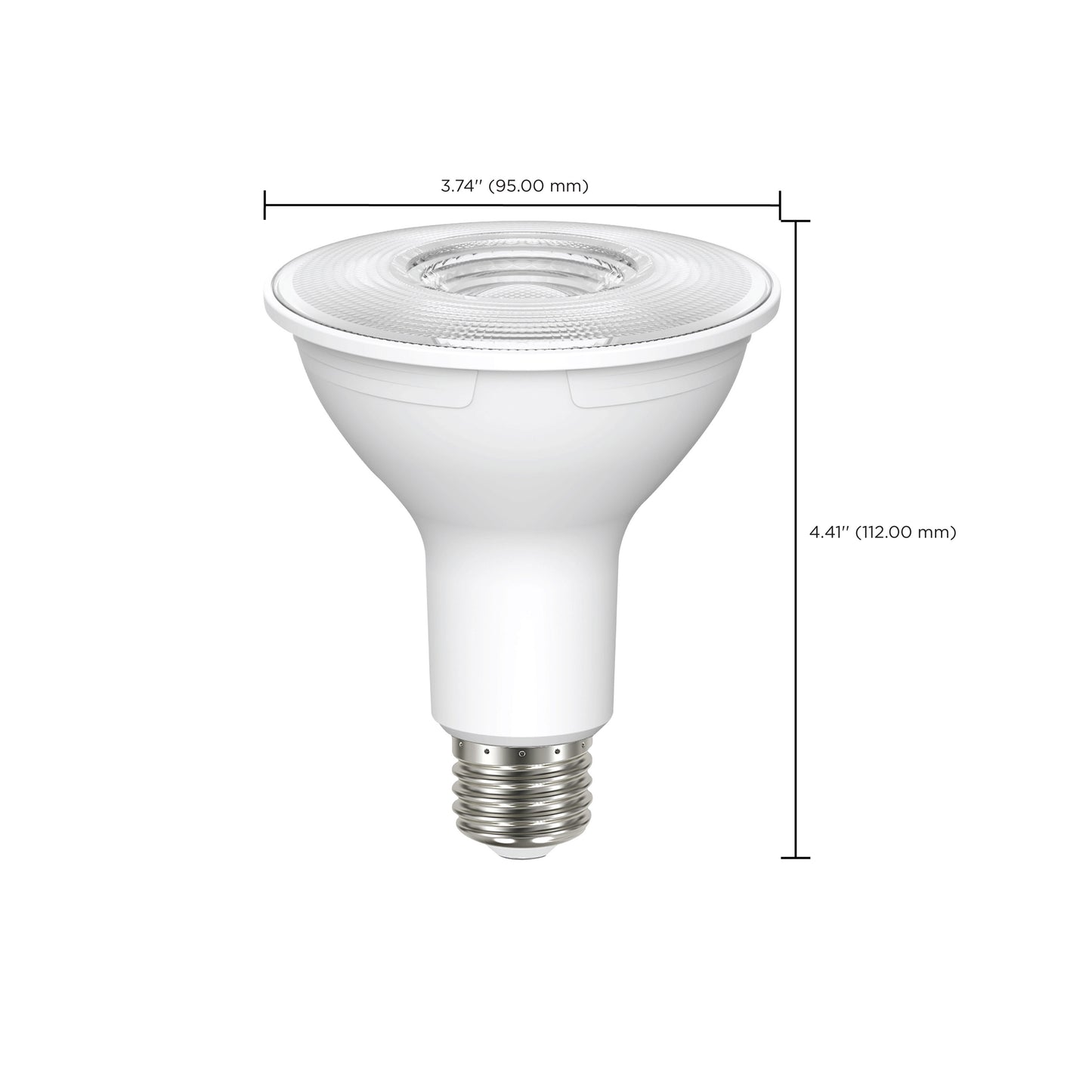 8.5 Watt PAR30L LED; 90 CRI; 3000K; 40 deg. Beam Angle; Medium base; 120 Volt; Pack of 2