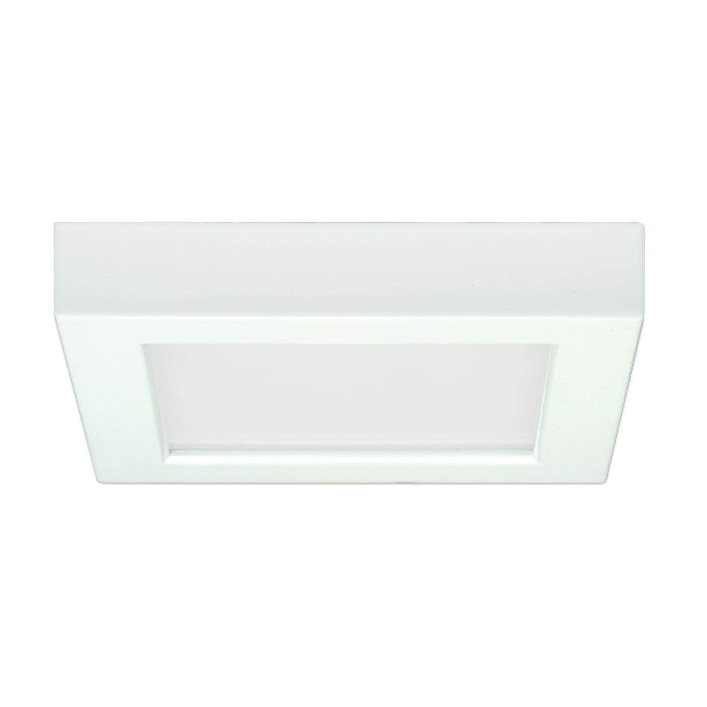 Blink - 10.5W- 5.5" Surface Mount LED - 2700K- Square Shape - White Finish - 120V