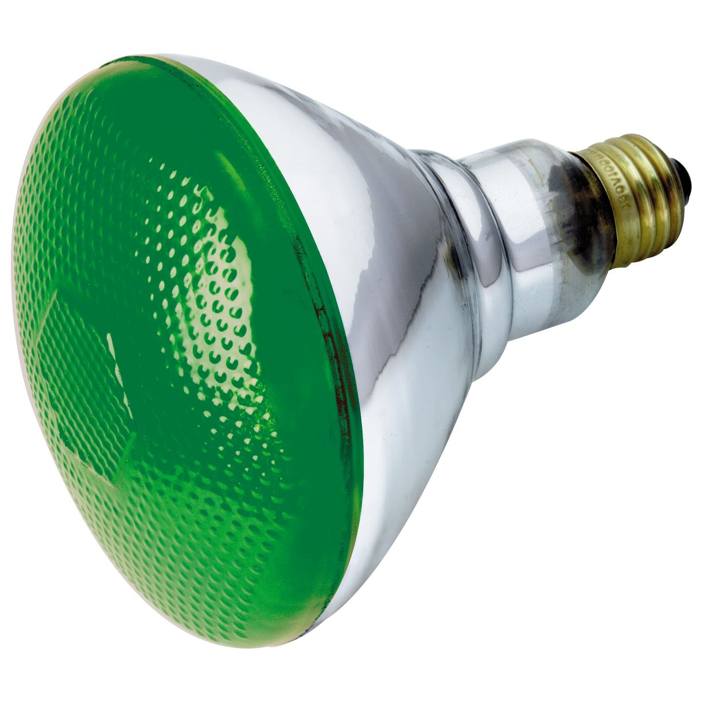 100 Watt BR38 Incandescent; Green; 2000 Average rated hours; Medium base; 120 Volt