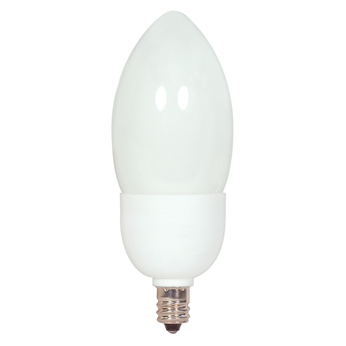 5 Watt; B11 Compact Fluorescent; 5000K; 82 CRI; Candelabra base; 120 Volt