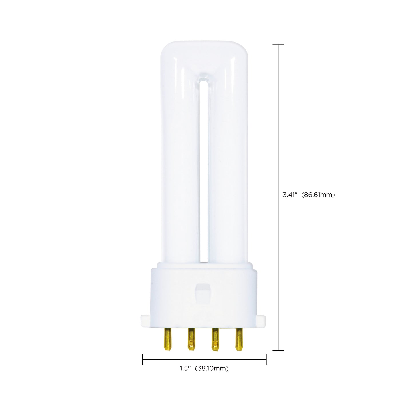 5 Watt; pin-based Compact Fluorescent; 2700K; 82 CRI; 2G7 base