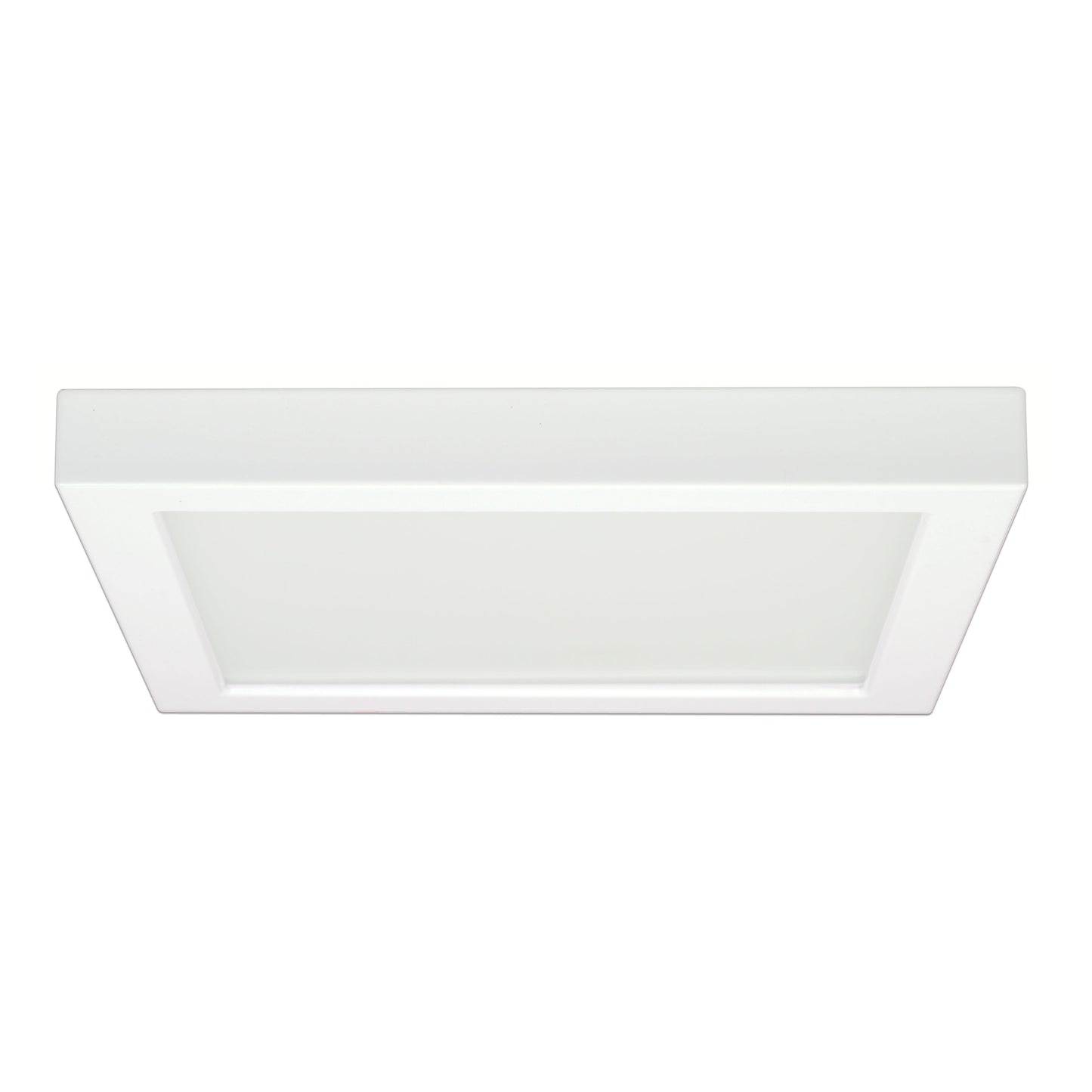 18.5W; 9" Flush Mount LED Fixture; 2700K; Square Shape; White Finish; 120 volts
