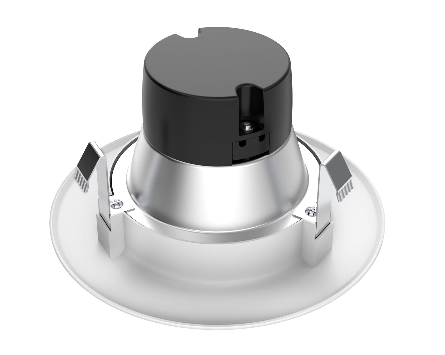 9.5W LED Downlight Retrofit; 4"; Brushed Nickel trim; 3000K; 120 volts; Dimmable