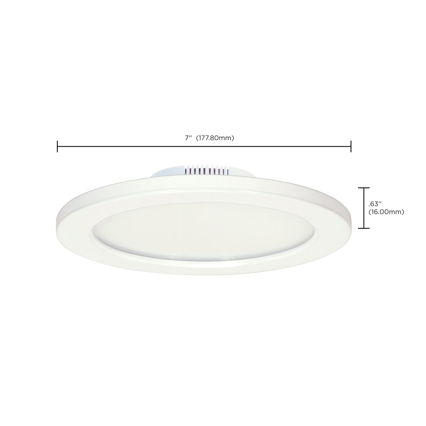 Blink - 12W- 7" Surface Mount LED - 3000K- White Finish - 120-277V