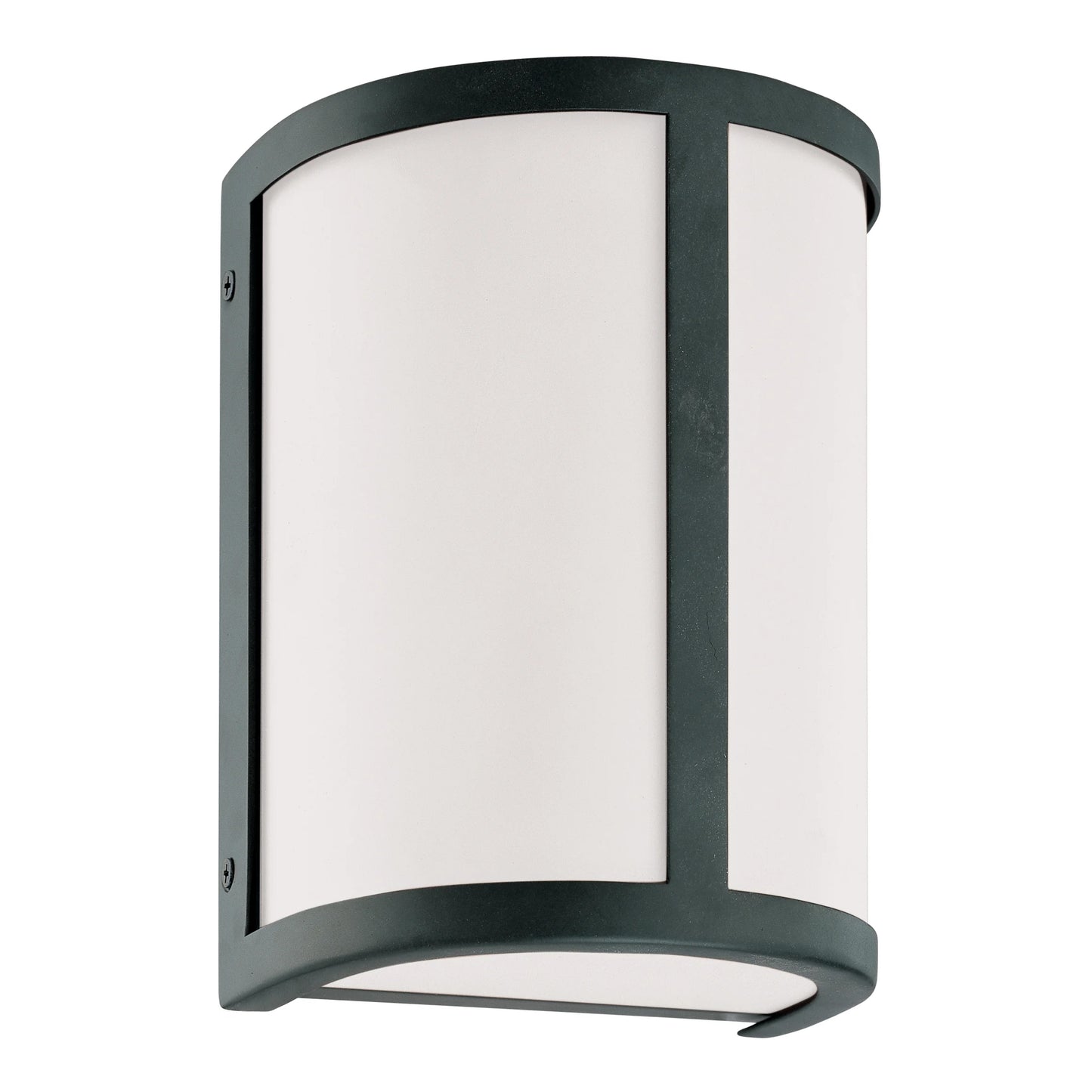 Odeon - 1 Light Wall Sconce with Satin White Glass and Aged Bronze Finish