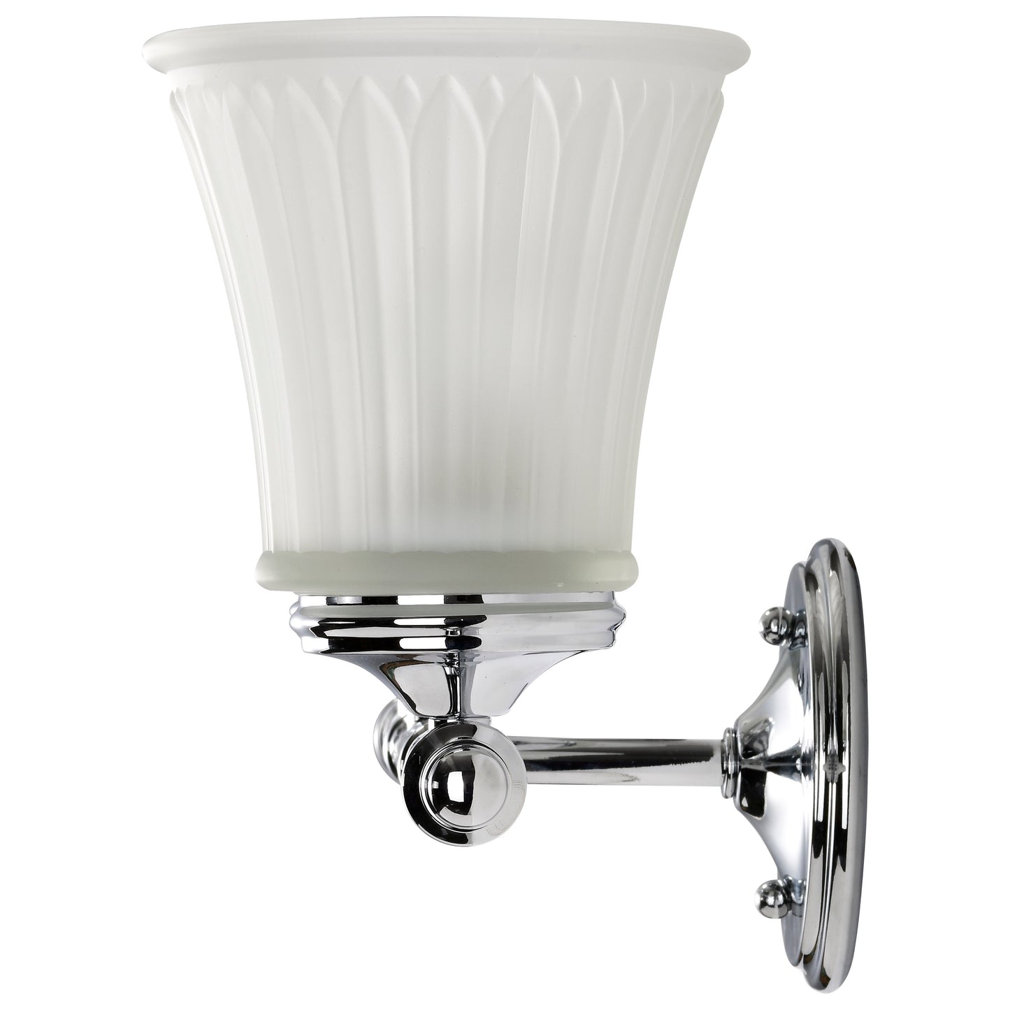 Teller - 3 Light Vanity with Frosted Etched Glass - Polished Chrome Finish