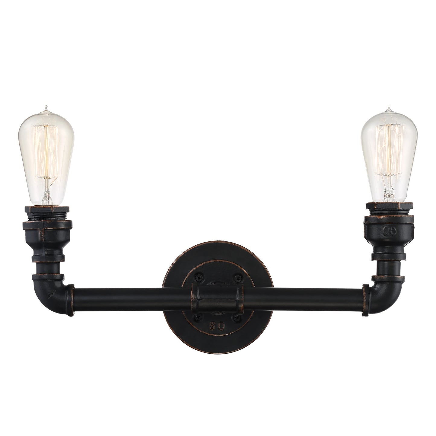 Iron - 2 Light Vanity - Industrial Bronze Finish