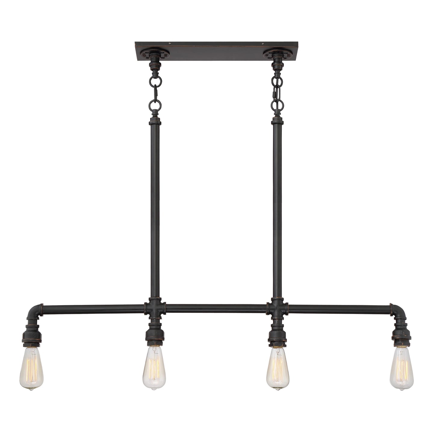 Iron - 4 Light Island Pendant - Industrial Bronze Finish