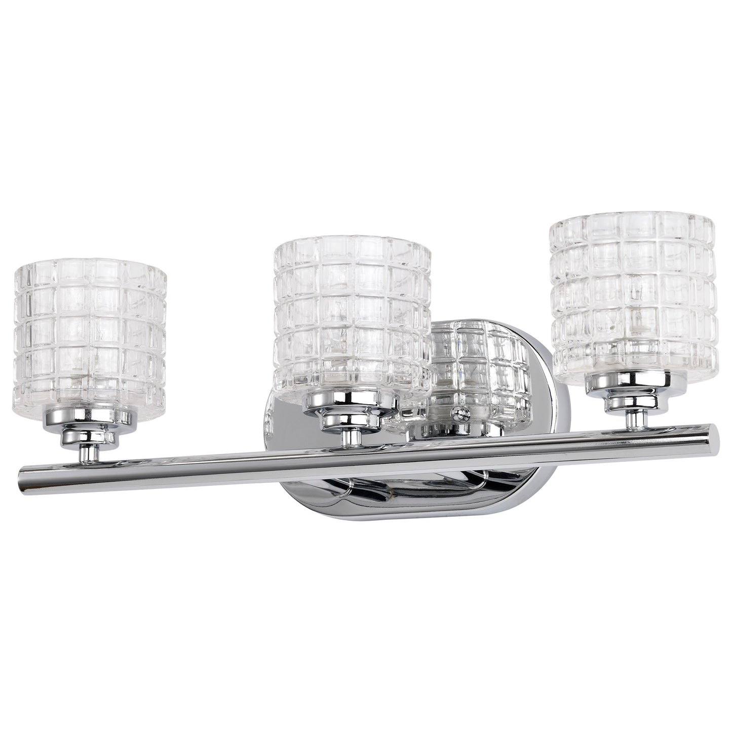 Votive - 3 Light Vanity with Clear Glass - Polished Nickel Finish