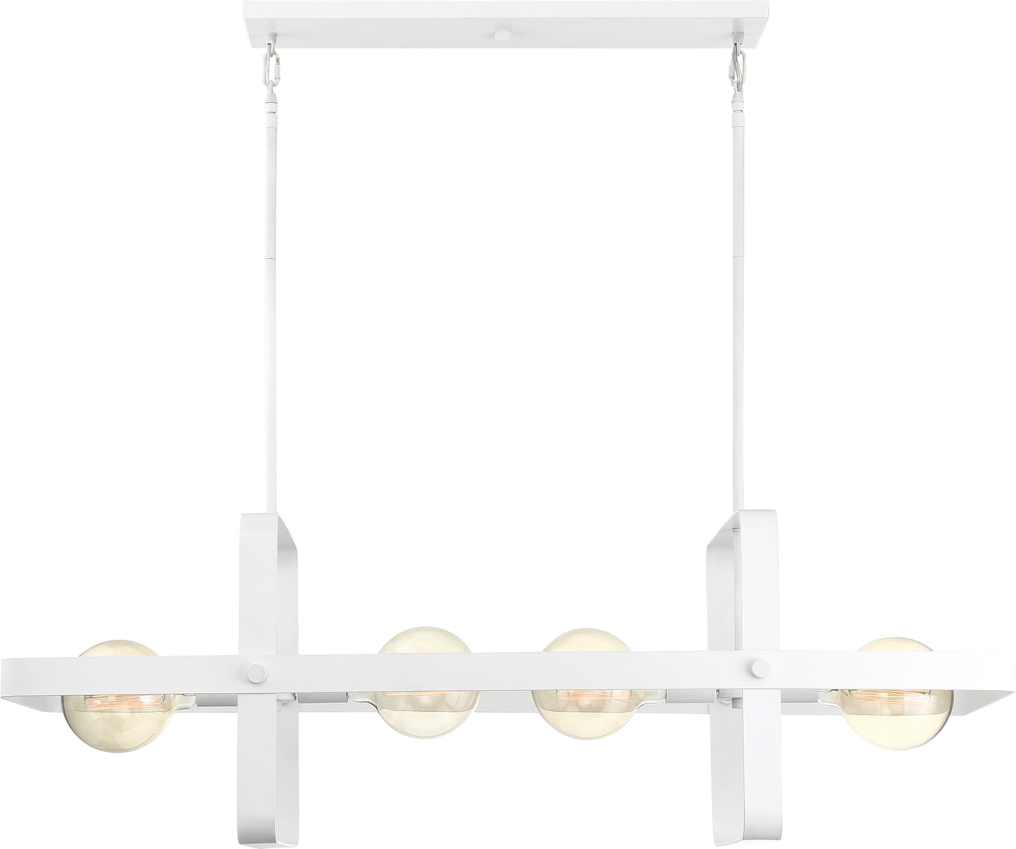 Prana - 4 Light Island Pendant - White Finish