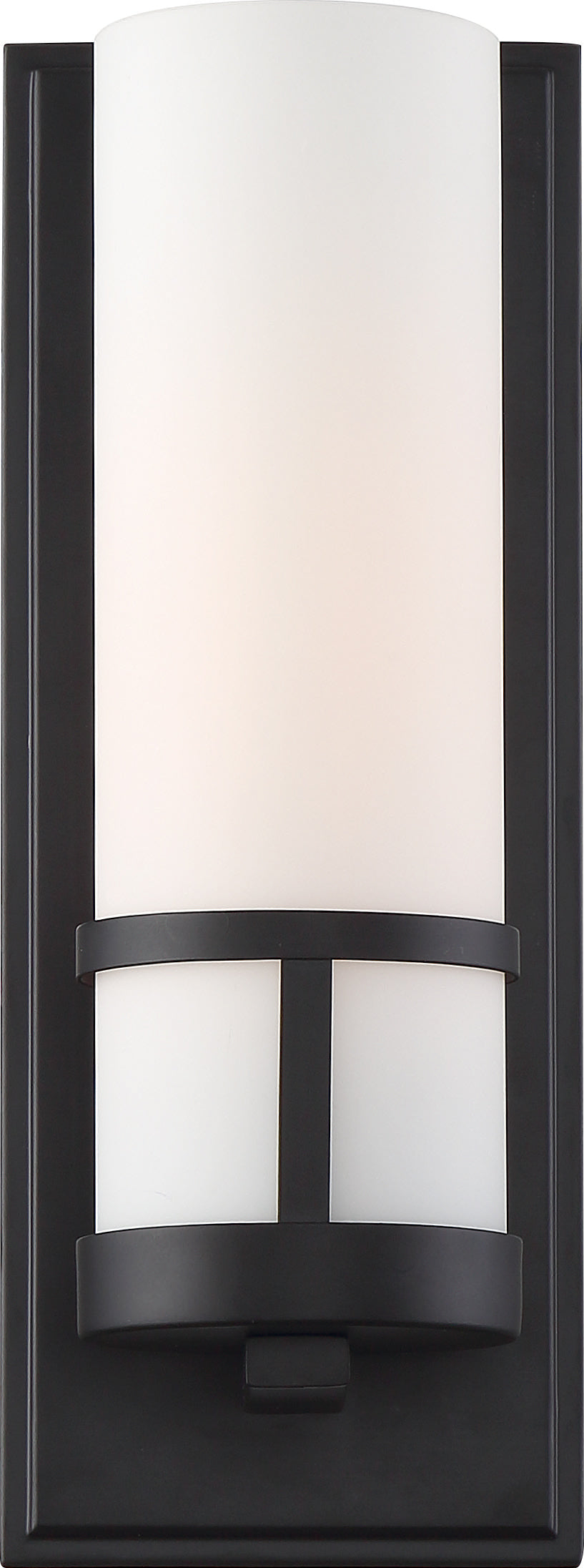Caryle - 1 Light Vanity with Etched Opal Glass - Aged Bronze Finish