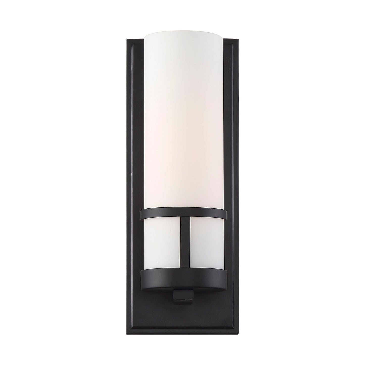 Caryle - 1 Light Vanity with Etched Opal Glass - Aged Bronze Finish