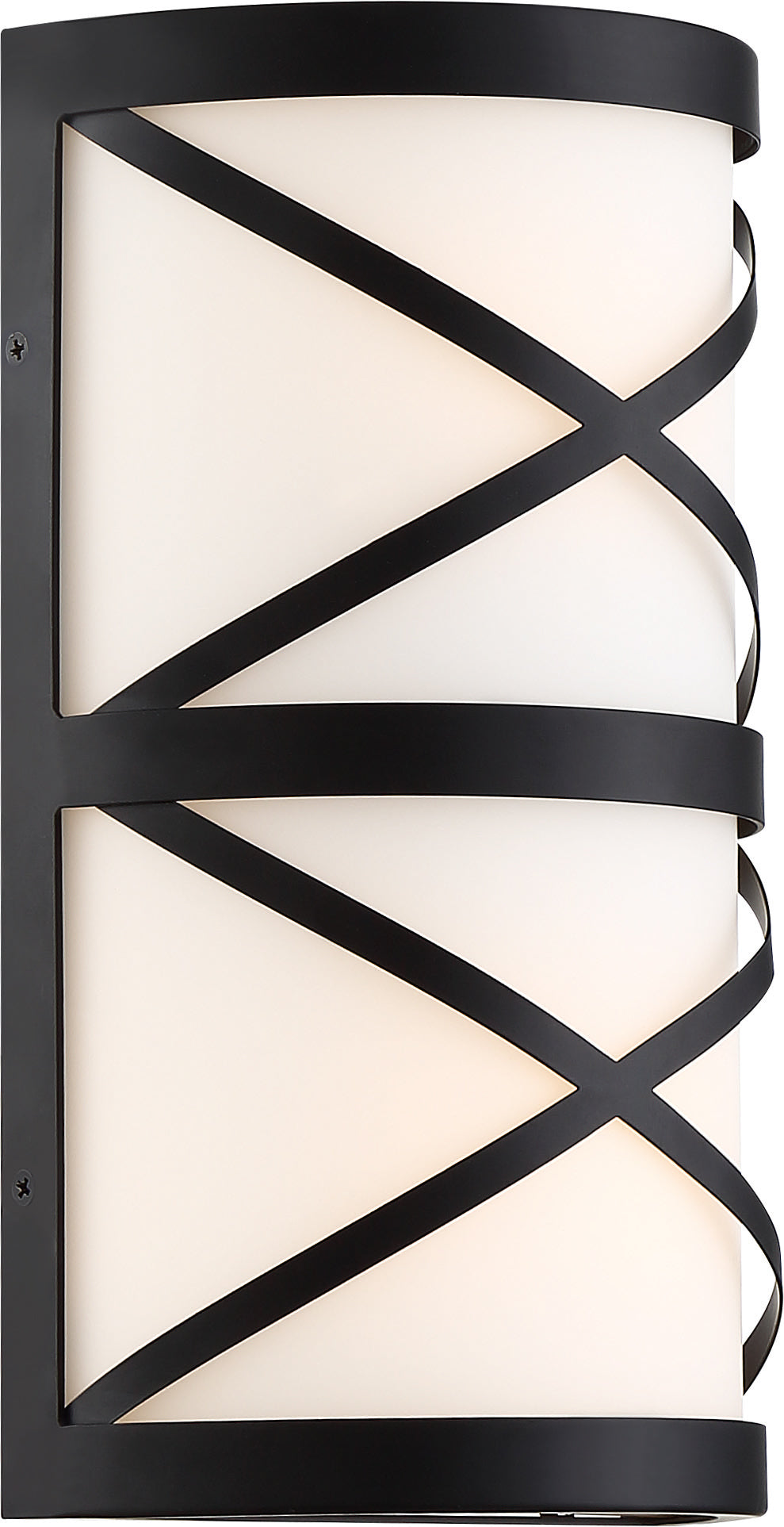 Sylph - 2 Light Vanity - with Satin White Glass - Aged Bronze Finish