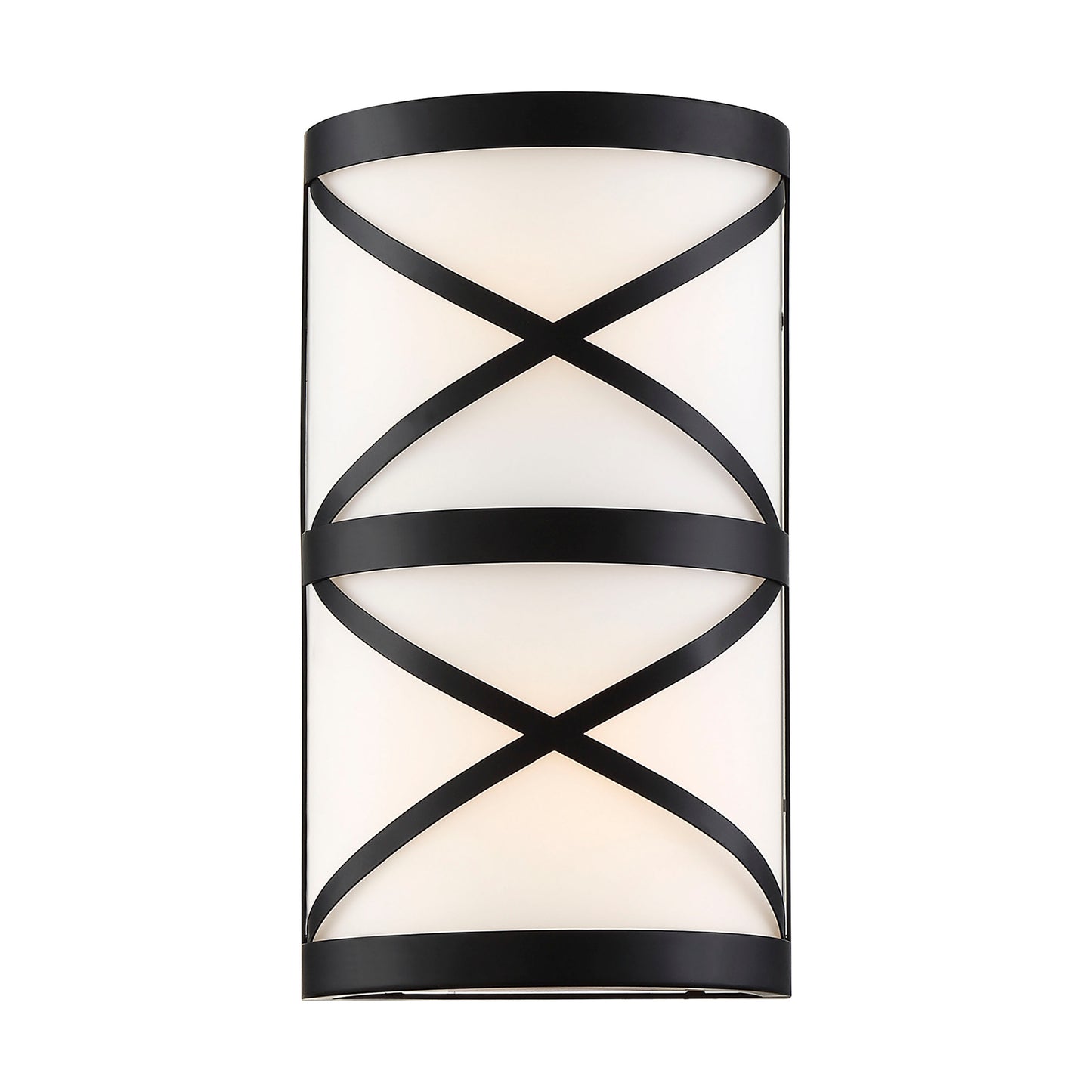 Sylph - 2 Light Vanity - with Satin White Glass - Aged Bronze Finish
