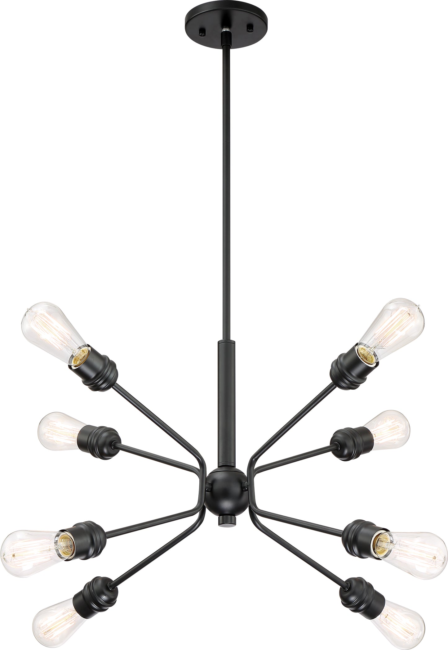 Faraday - 8 Light Pendant - Black Finish