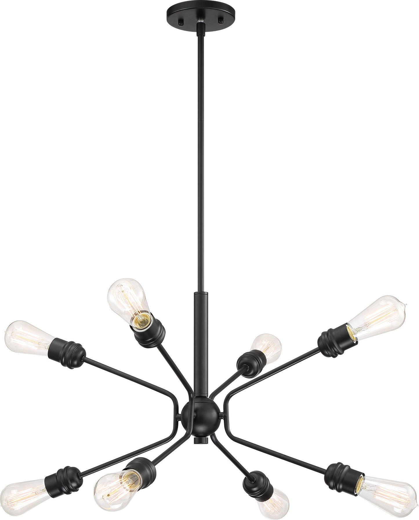 Faraday - 8 Light Pendant - Black Finish
