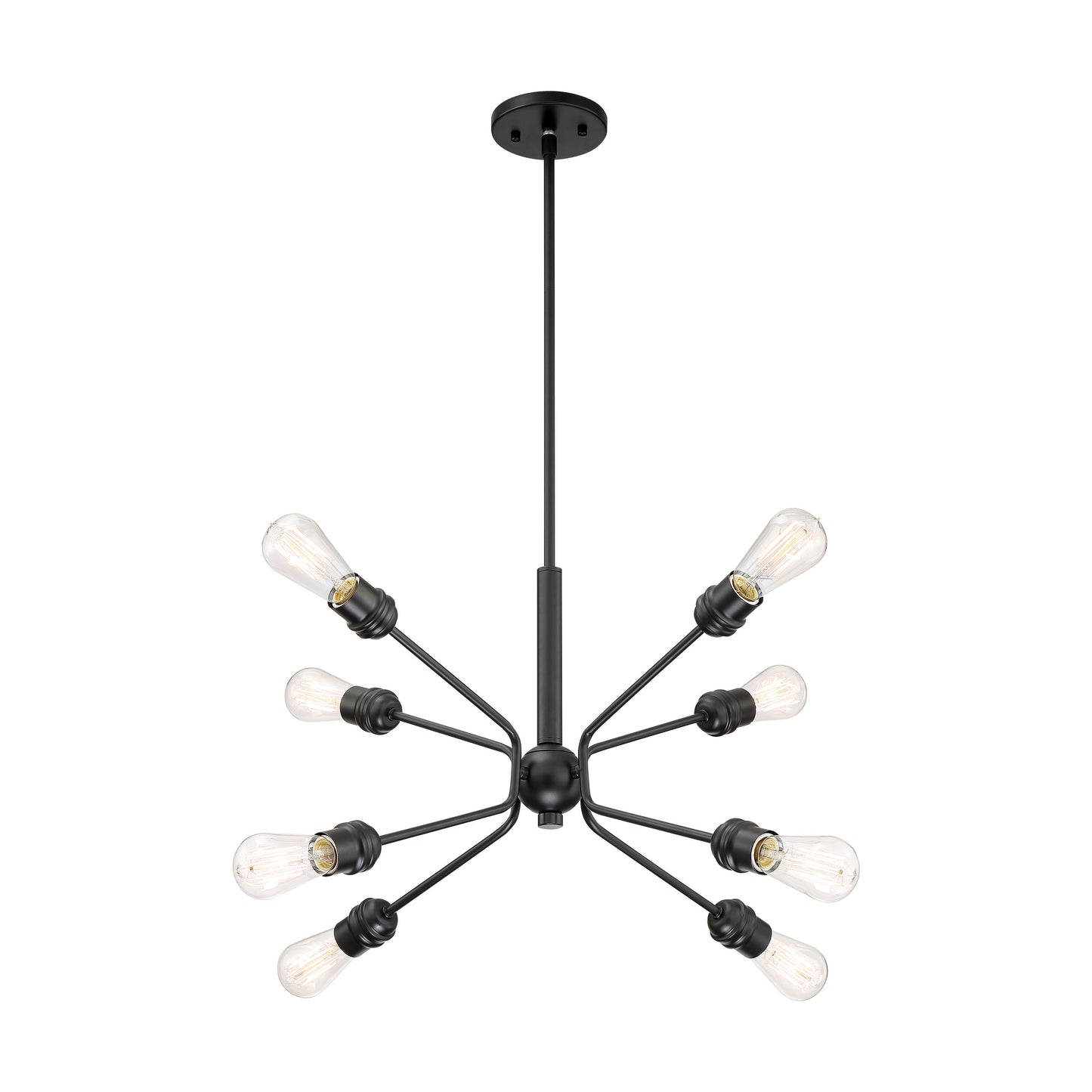 Faraday - 8 Light Pendant - Black Finish