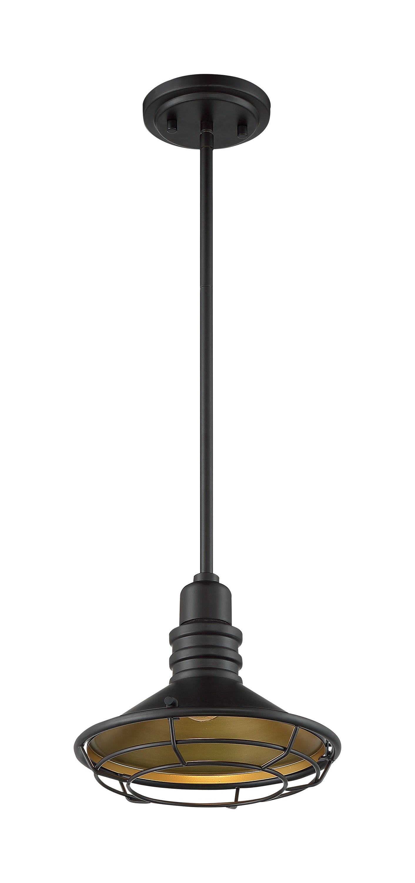 Blue Harbor - 1 Light Small Pendant with Dark Bronze - Gold Finish