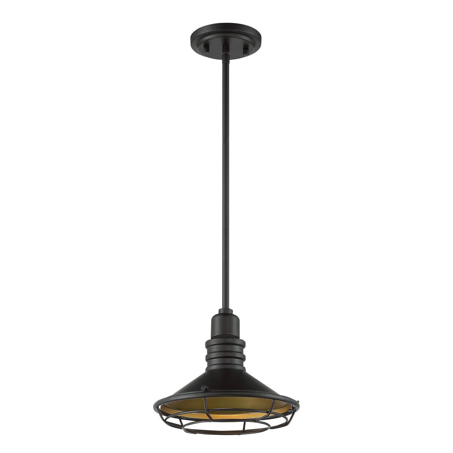Blue Harbor - 1 Light Small Pendant with Dark Bronze - Gold Finish