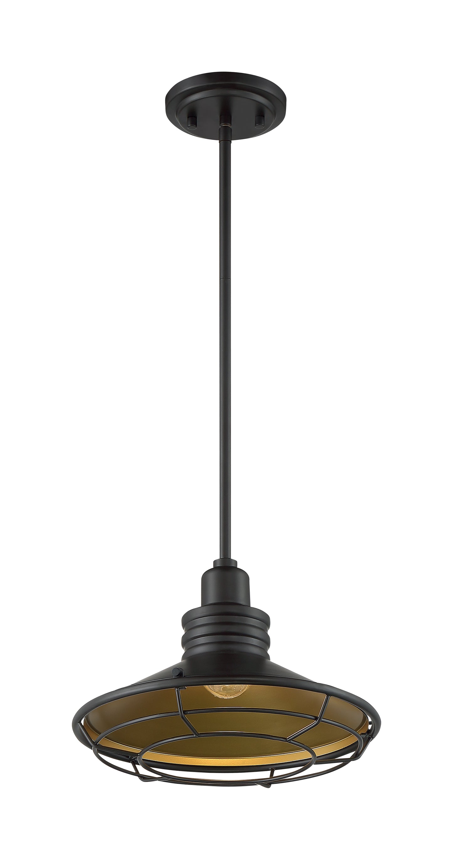 Blue Harbor - 1 Light Large Pendant with Dark Bronze - Gold Finish