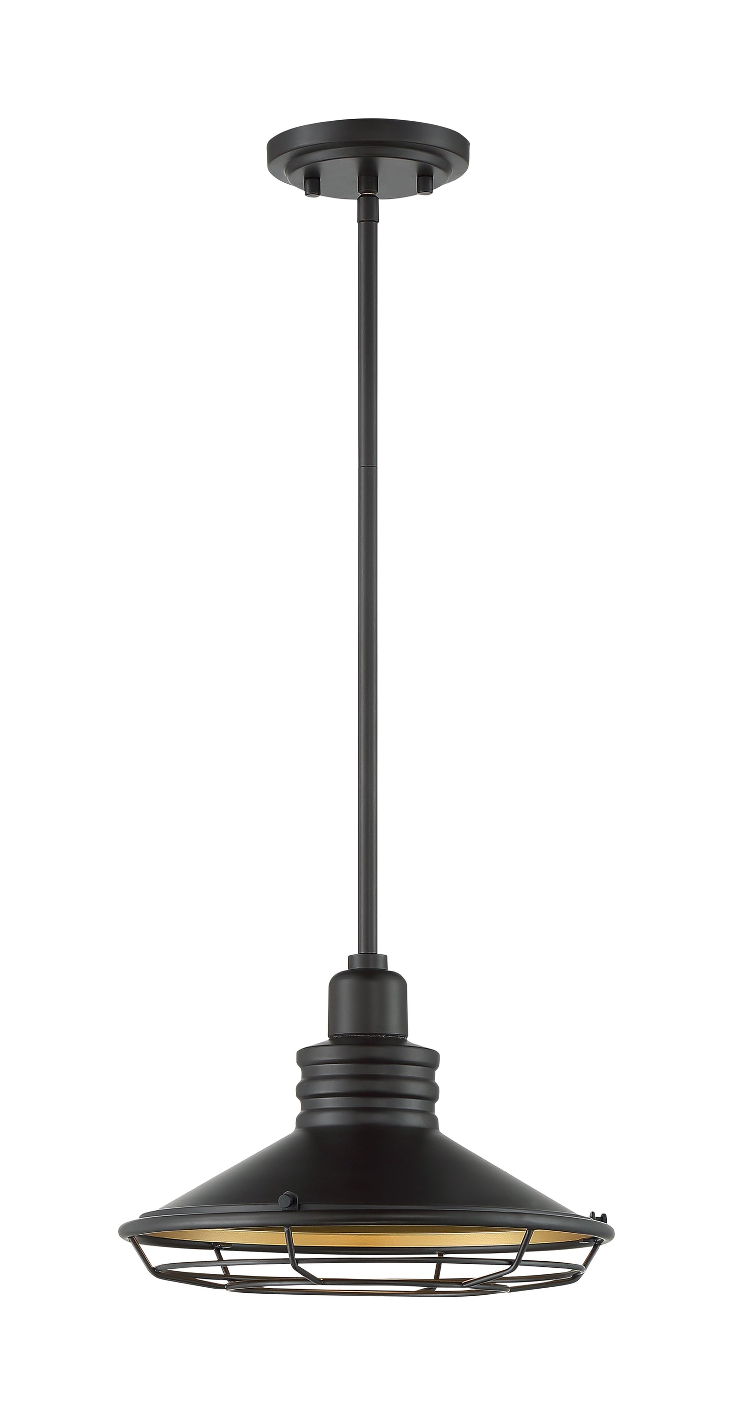 Blue Harbor - 1 Light Large Pendant with Dark Bronze - Gold Finish