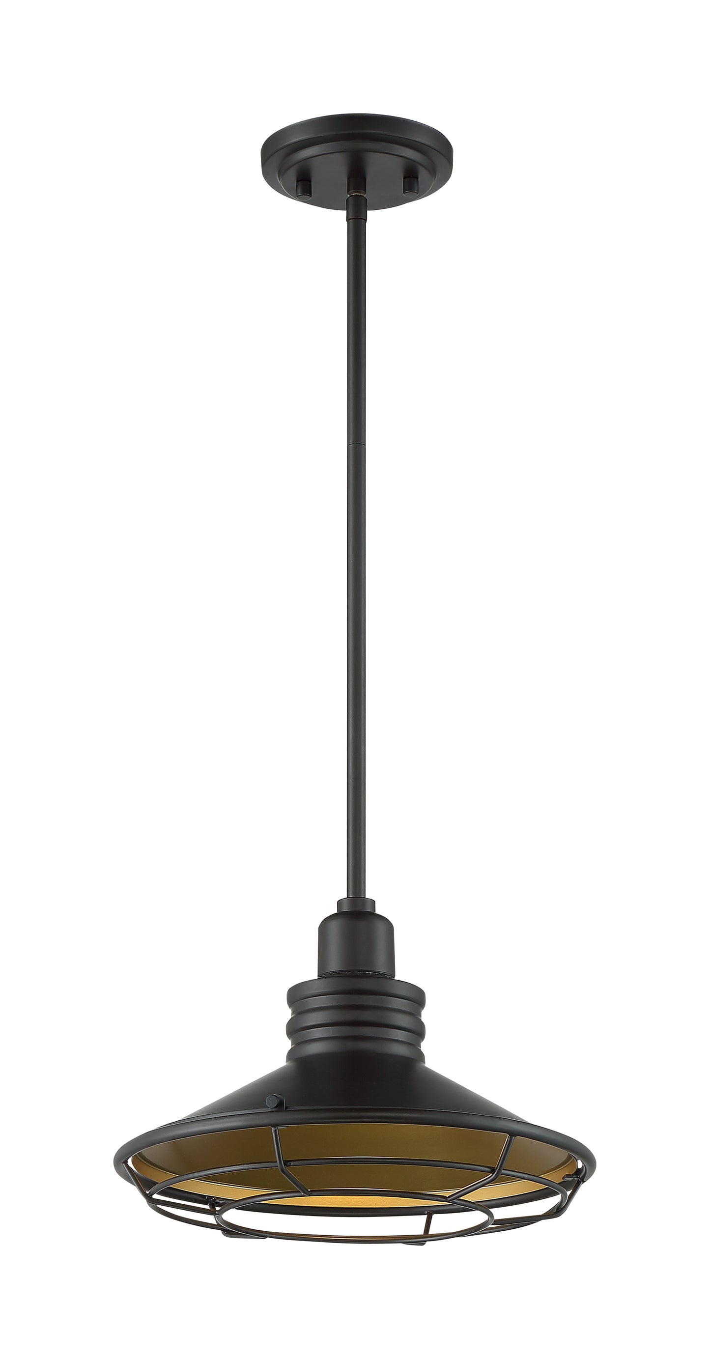 Blue Harbor - 1 Light Large Pendant with Dark Bronze - Gold Finish