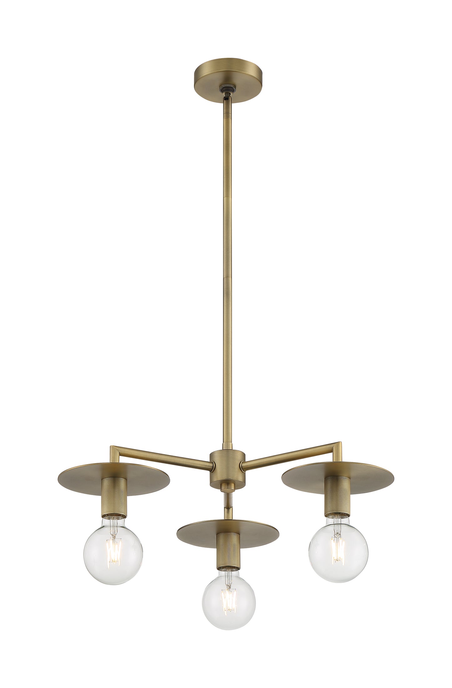 Bizet - 3 Light Chandelier with Vintage Brass Finish