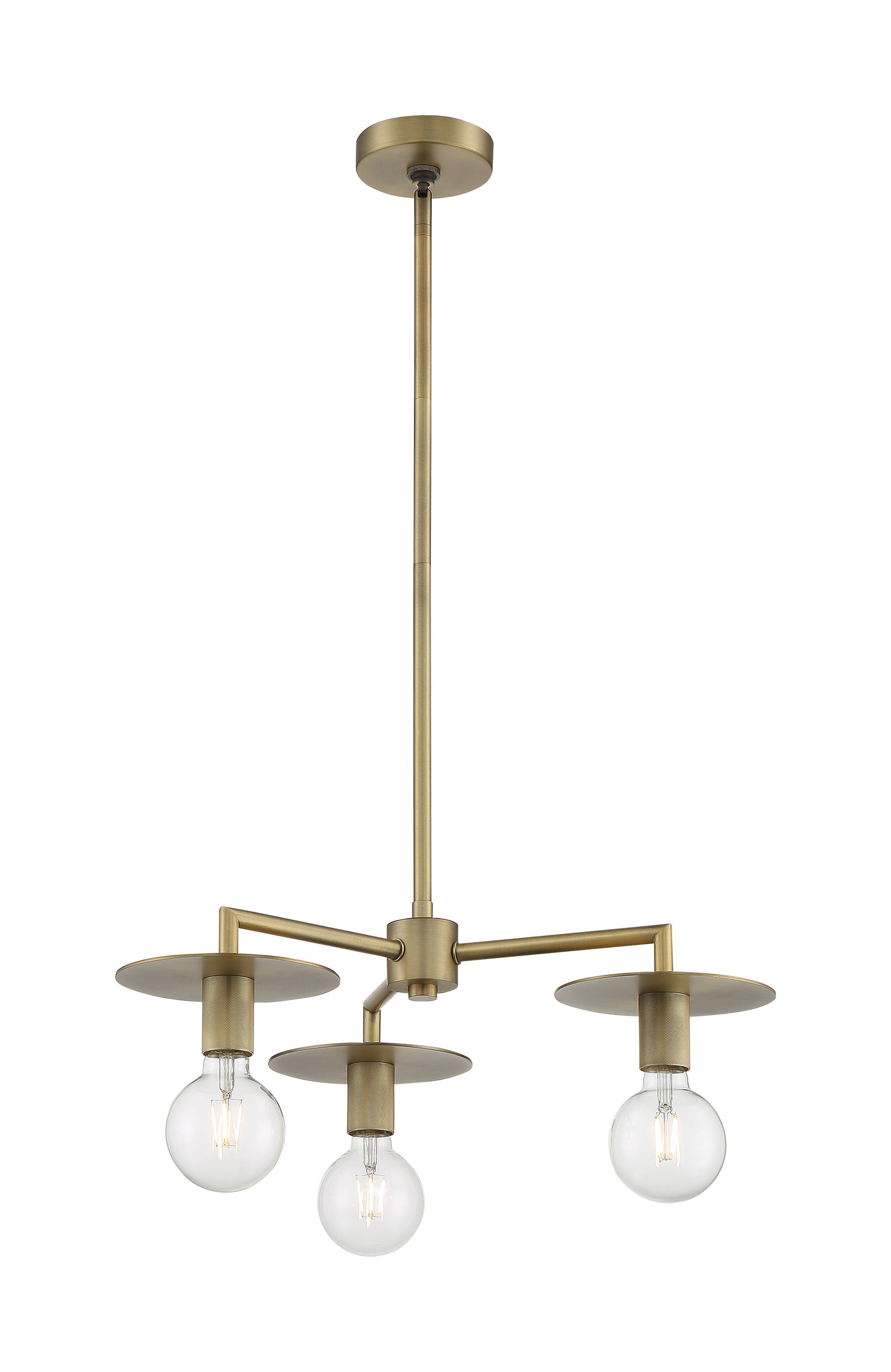 Bizet - 3 Light Chandelier with Vintage Brass Finish
