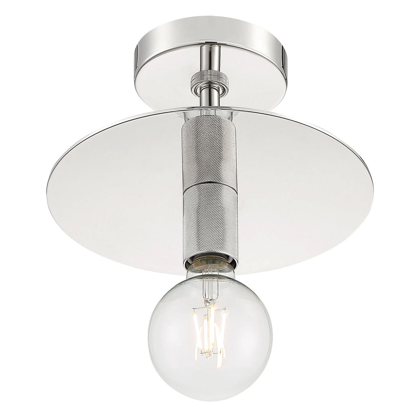 Bizet - 1 Light Semi-Flush with Polished Nickel Finish